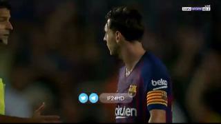 ¿Qué pasó 'Lio'? Messi y la reacción luego que el árbitro del Barcelona vs. Girona le diera la mano [VIDEO]