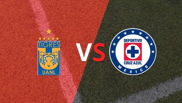 Termina el primer tiempo con una victoria para Tigres vs Cruz Azul por 2-1