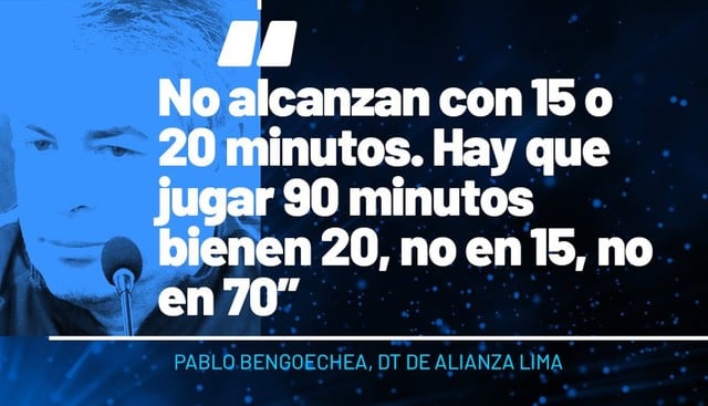 Para él, jugar bien no implica solo unos minutos