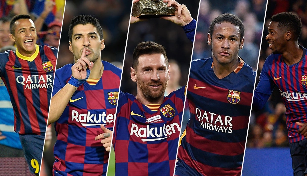 Cuatro sudamericanos están en la lista final para elegir el mejor gol de la década anotado por Barcelona. (Fotos: AFP)
