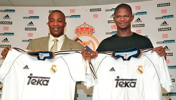 Edwin Congo (izquierda) fue jugador del Real Madrid (Foto: AFP)