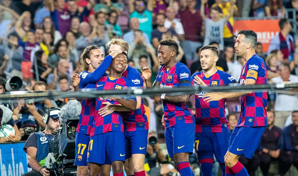 Ansu Fati y los jugadores del Barcelona B de la temporada 2019-20. (Foto: Getty)