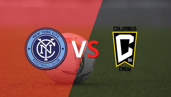 Termina el primer tiempo con una victoria para New York City FC vs Columbus Crew SC por 1-0