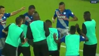 ¿Qué hicieron?: así fue la celebración de Emelec, con Christian Ramos, tras el 1-0 a Medellín [VIDEO]