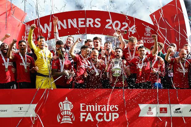 Manchester United, campeón de la FA Cup: venció 2-1 al City en Wembley. (Foto: Getty Images)