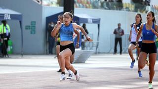 ¡Gigante! Cayetana Chirinos se quedó con la medalla  de oro en 100 metros planos y salto largo en el Nacional U-20