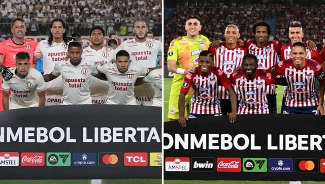 Universitario y Junior se enfrentarán en el Monumental, por la fecha 4 de la fase de grupos en la Copa Libertadores 2024. (Foto: AFP / Collage)