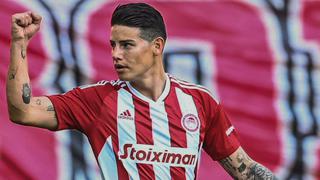 Con James Rodríguez: Olympiacos empató 1-1 con el Atromitos por la Superliga de Grecia