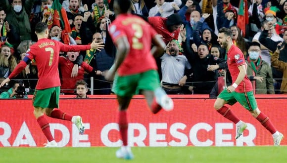 Cristiano Ronaldo al Mundial: Portugal derrotó 2-0 a Macedonia y clasificó a Qatar 2022. (Portugal)