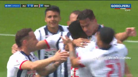Cristian Benavente anotó el 1-0 de Alianza Lima vs. Sport Boys. (Fuente: GOLPERU)