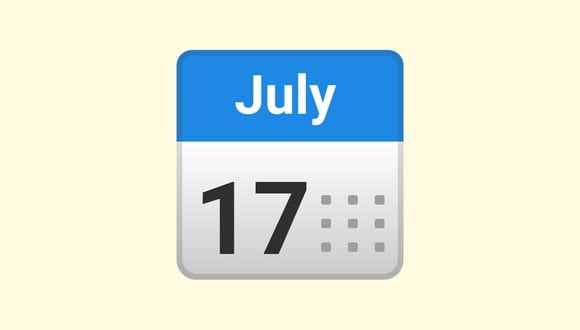 Conoce por qué el calendario de WhatsApp dice 17 de julio y no otra fecha. (Foto: Emojipedia)