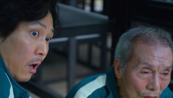 Lee Jung Jae y Oh Young Soo interpretan a Gi-Hun y Oh Il-Nam, respectivamente, en "El juego del calamar" (Foto: Netflix)