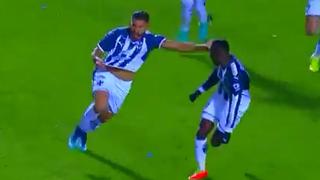 La primera estocada: Nicolás Sánchez aprovechó centro preciso y gritó el primer gol en Nuevo León