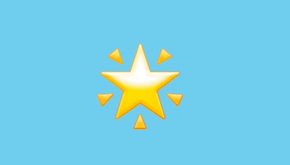 ¿Sabes realmente lo que significa el emoji de la estrella brillante en WhatsApp? Aquí te lo contamos. (Foto: Emojipedia)