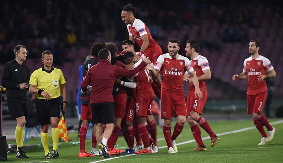 ¡San Paolo fue 'Gunner'! Arsenal venció a Napoli avanzó a semifinales de Europa League 2019. (Getty)
