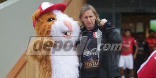 Perú vs. Holanda: ni Ricardo Gareca se salvó del travieso cuy que visitó el entrenamiento [FOTOS]