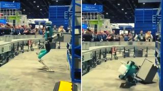 Video viral: Robot sorprende a público al dejar de funcionar tras 20 horas seguidas