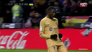 ¡Ya lo gana el ‘Barza’!: Dembélé y el gol del 1-0 en duelo vs. Atlético de Madrid