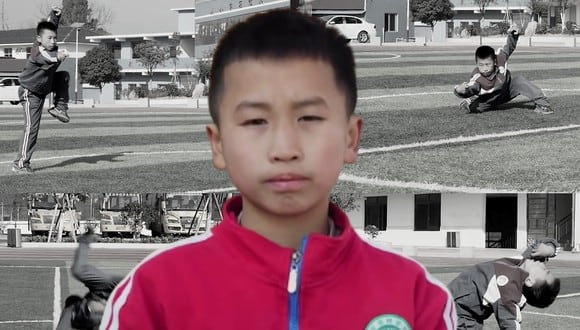 Un video viral muestra la increíble habilidad de un niño de 10 años para el kung fu "estilo borracho", que inmortalizó el gran Jackie Chan.| Crédito: South China Morning Post / YouTube.