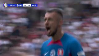Batacazo: el gol de Ivan Schranz para el 1-0 de Eslovaquia ante Inglaterra