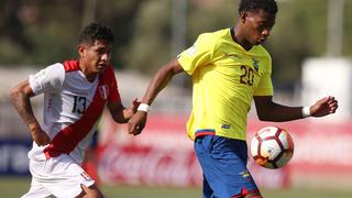Perú cayó 3-1 ante Ecuador y complica sus chances de avanzar en el Sudamericano Sub 20