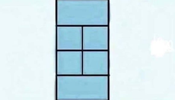 Reto solo para genios: ¿Cuántos cuadrados observas en la imagen? (Foto: Facebook)