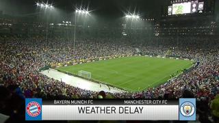 Gol de Haaland y el partido se detiene: condiciones climáticas paralizan el Man. City vs. Bayern
