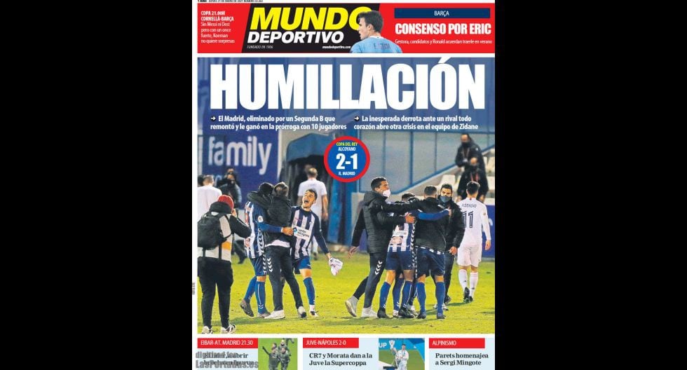 Mundo Deportivo: "Humillación".