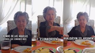El video viral del momento: se revelan las estrategias de las abuelas para hacernos comer más