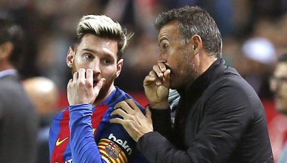 Lionel Messi reveló que tuvo un problema con Luis Enrique. (Foto: EFE)