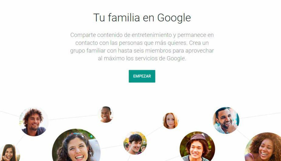 Cada vez que entres a la web de Familias de Google podrás ver la lista con los integrantes de tu familia. (Foto: Google)