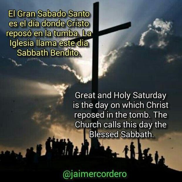 Phrases and images to dedicate on Holy Saturday.  (Photo: Internet)