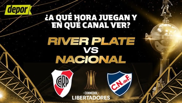 ¿A qué hora juegan River vs. Nacional y en qué canales ver Copa Libertadores?