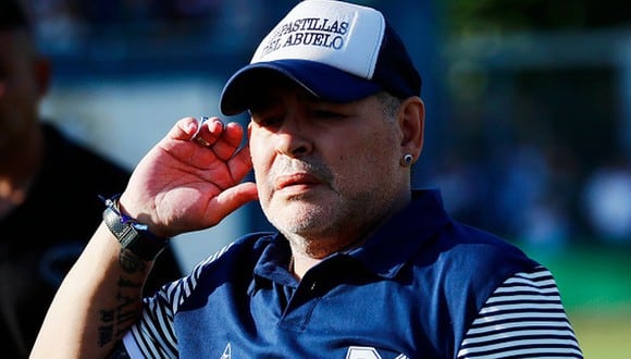Diego Maradona llegó a Gimnasia tras su salida de Dorados de Sinaloa. (Getty)