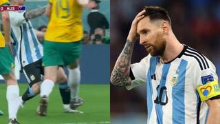 No tuvieron piedad: el duro pisotón que recibió Messi en el Argentina vs. Australia [VIDEO]