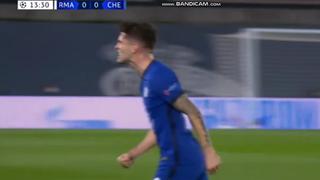 Dejó en el piso a Courtois: el golazo de Pulisic para el 1-0 en el Real Madrid vs. Chelsea [VIDEO]