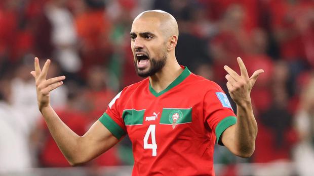 Sofyan Amrabat jugó el Mundial Qatar 2022 con Marruecos. (Foto: Getty Images)