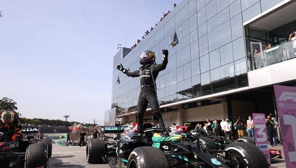 Una carrera de infarto: Lewis Hamilton gana el GP de Brasil tras una remontada memorable. (Foto: AFP)