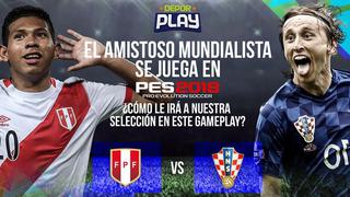 Perú vs. Croacia: el primer Amistoso Internacional de la Selección ya se jugó en PES 2018 [VIDEO]