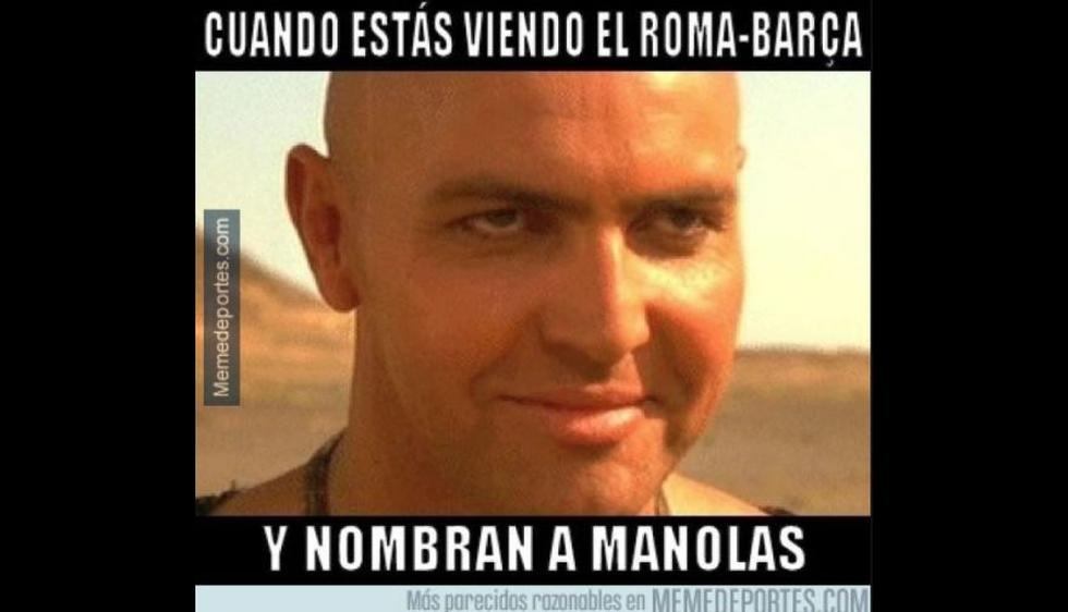 Los mejores memes del Barcelona-Roma por la vuelta de cuartos de final de Champions League. (Difusión)