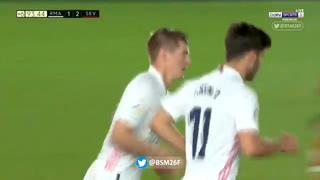 Se lo dieron a Hazard: Kross saca un ‘misil’ y marca el 2-2 del Real Madrid vs Sevilla [VIDEO]