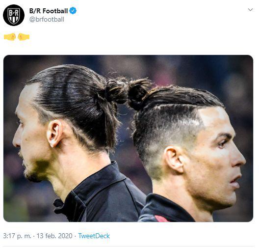 Esta es la imagen viral entre Cristiano Ronaldo y Zlatan Ibrahimovic. (Foto: BR Football)