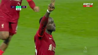 Cabezazo letal: Sadio Mané y su golazo para el 1-0 del Liverpool vs. Arsenal [VIDEO]