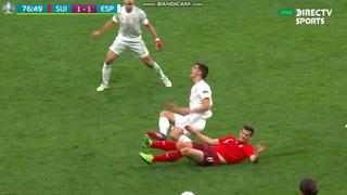 En el mejor momento: la falta de Freuler sobre Moreno que le costó la roja en España vs. Suiza [VIDEO]