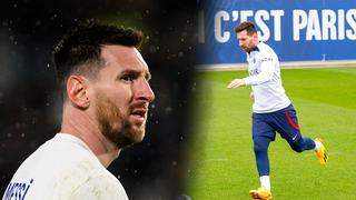 Está de regreso: Messi fue perdonado por el PSG y vuelve a entrenar con el equipo