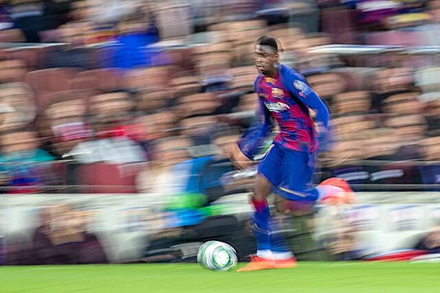 Dembélé hizo 161 regates con éxito, lo que le costó a Barcelona 0.71 millones de euros por regate. (Getty)