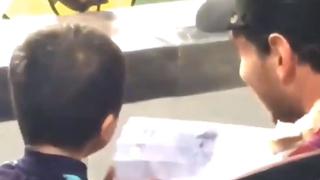 ¿Extraña a Cristiano Ronaldo? El polémico dibujo que recibió Messi de su hijo en el Camp Nou [VIDEO]