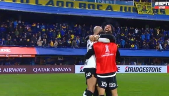 Gil le dio el gol del pase a Corinthians vs. Boca Juniors por Copa Libertadores. (Foto: captura ESPN)