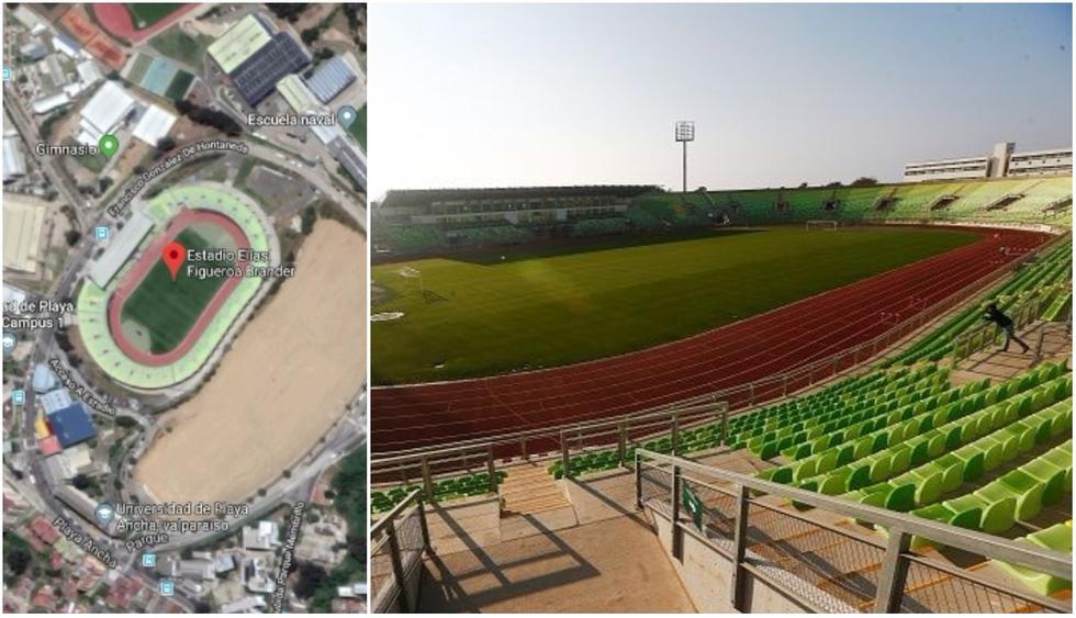 El Estadio Elías Figueroa de Valparaíso será sede del debut de Melgar en Copa Libertadores 2018. (Captura: Google Maps / Foto: Getty Images)