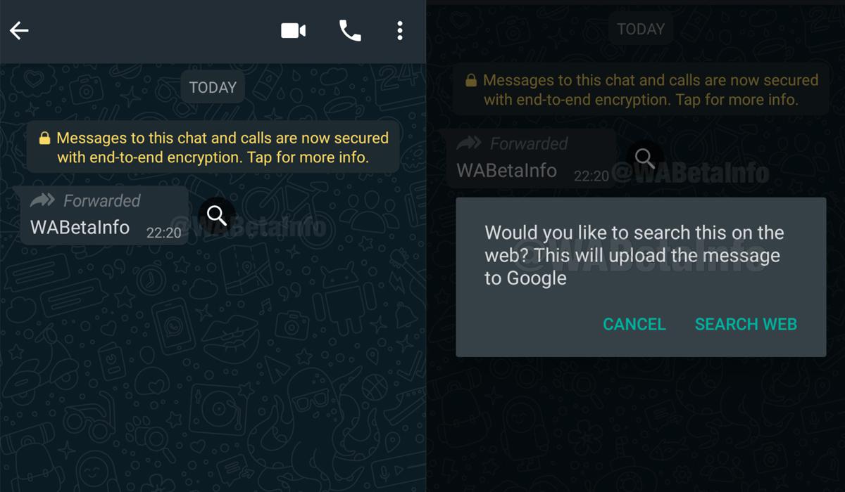 De momento la nueva función de WhatsApp para detectar las 'fake news' se encuentra en la versión beta. (Foto: WhatsApp)